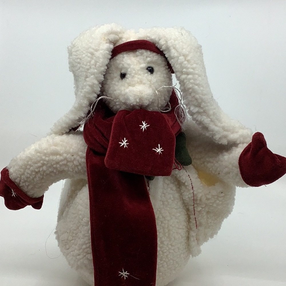 Vintage 1997 Bath & Body Works Boyd’s Bear Holiday Plush Bunny